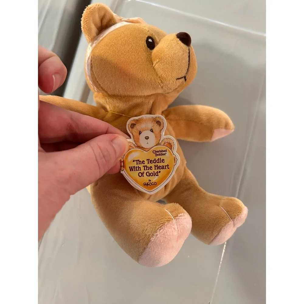 Vintage Enesco Cherished Teddies Karen Heart of Gold Plush Bear 516562 1998